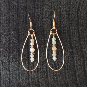 🩵❤️2/$12 Beautiful oval hoop earrings!